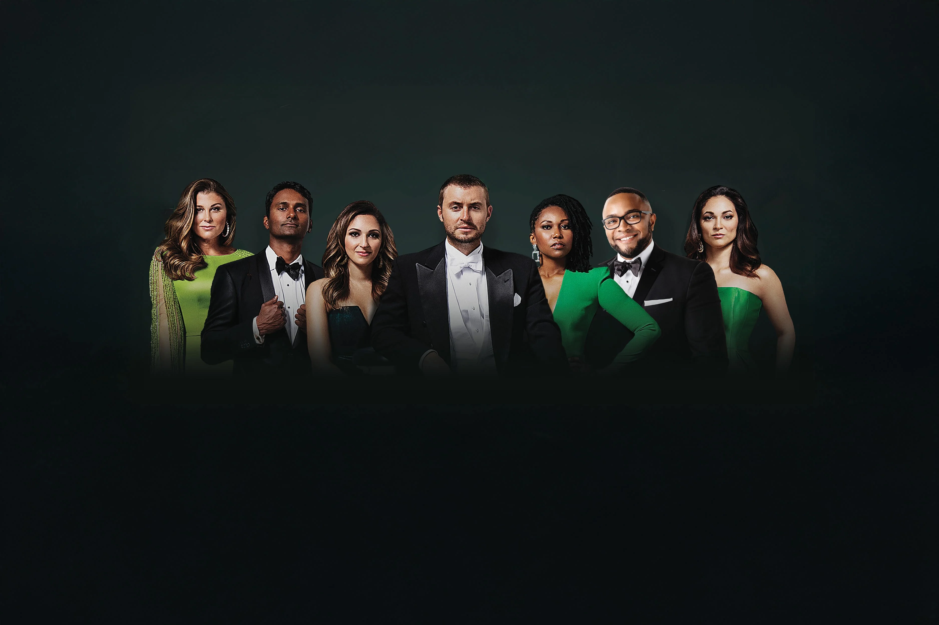 MINT dentistry team portrait in brand green